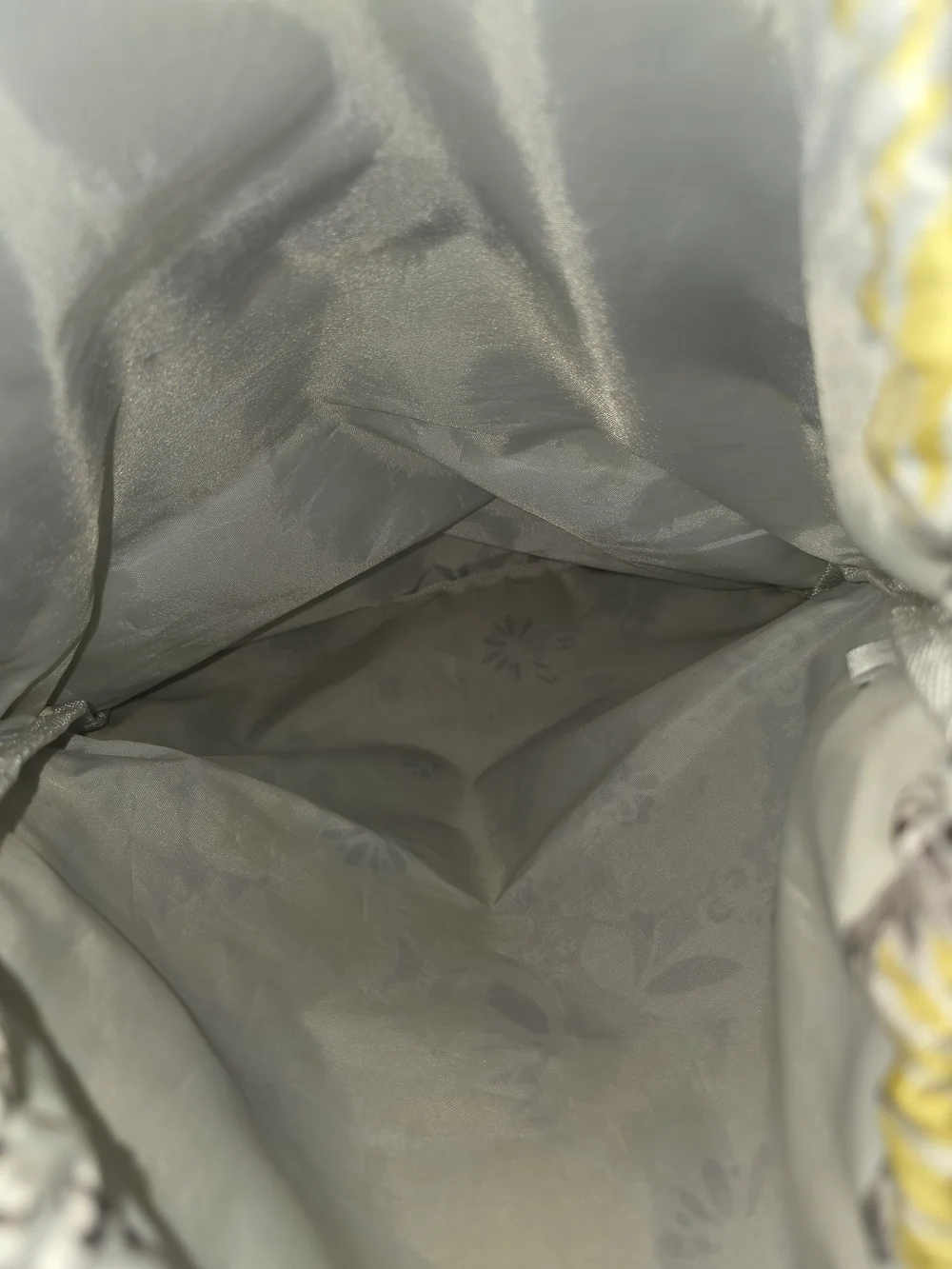 Thirty One Floral Drawstring Backpack - Yellow & Gray - Picture 3 of 3